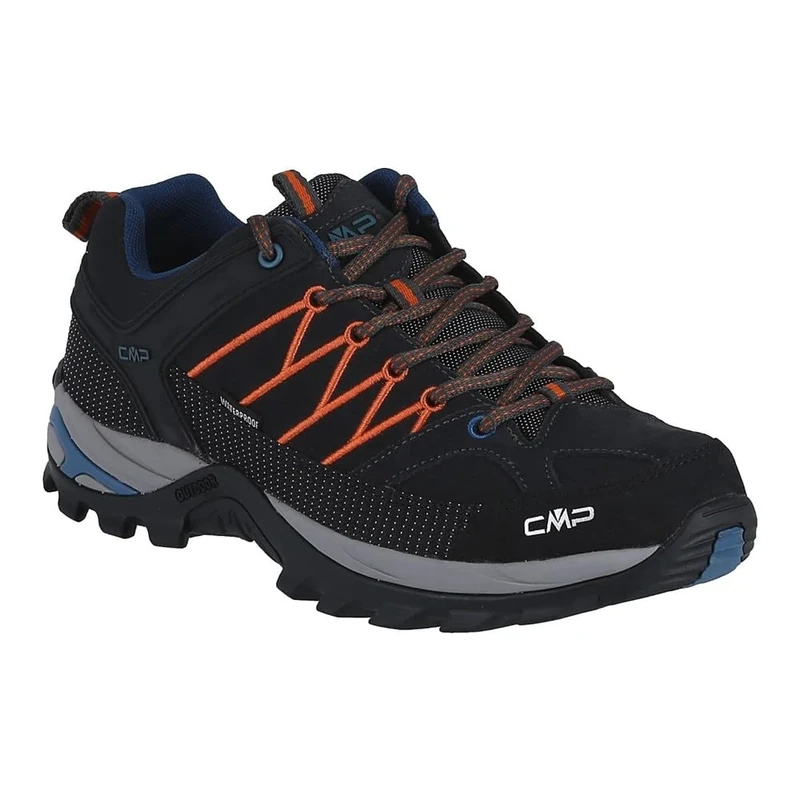 CMP Mens Rigel Low Trekking Shoes Wp, Piombo-Jaffa UK 8