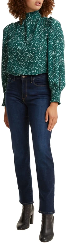 Levi's Women's Classic Straight Jeans, Cobalt Haze_lse, 27W x 32L