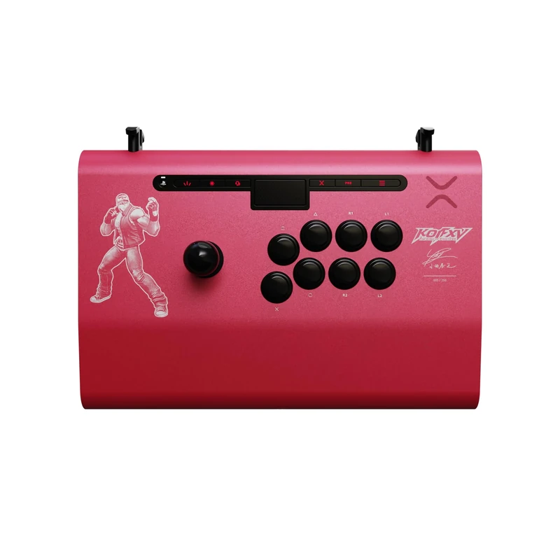 PDP Victrix Pro FS Playstation Fight Stick for PS4, PS5, PC, Durable Aluminum, Sanwa Denshi Buttons, Ergonomic Wrist Slope, Detachable Joystick, Tournament Grade for Fighting Games KOF Terry