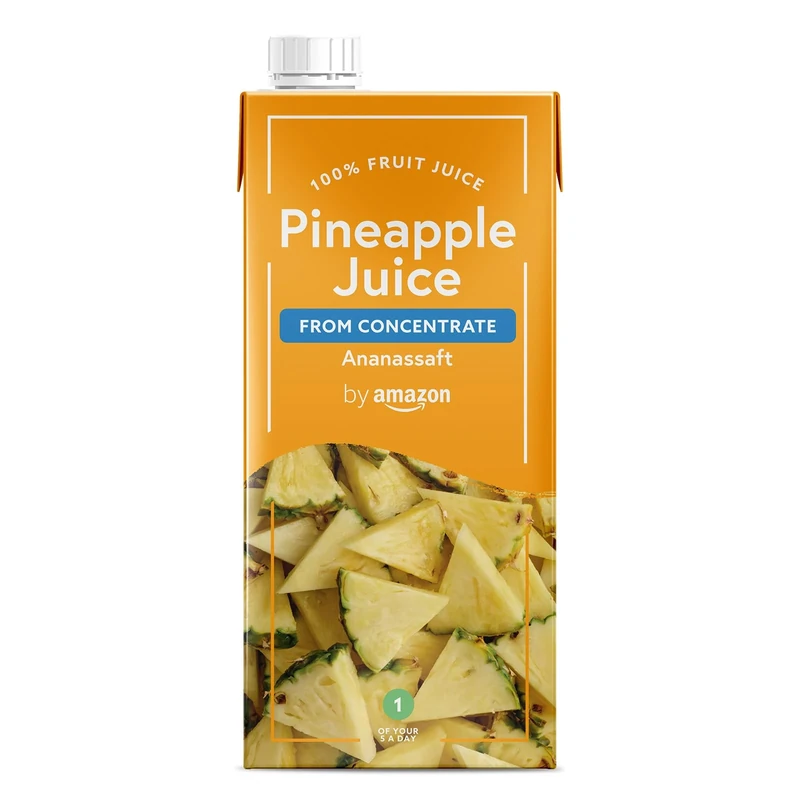 by Amazon 100% Pineapple Juice, 1L