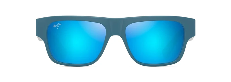 Maui Jim Unisex KOKUA Sunglasses, Matte Petrol Blue/Blue Hawaii Polarized, Unica, Matte Petrol Blue/Blue Hawaii Polarized, One Size