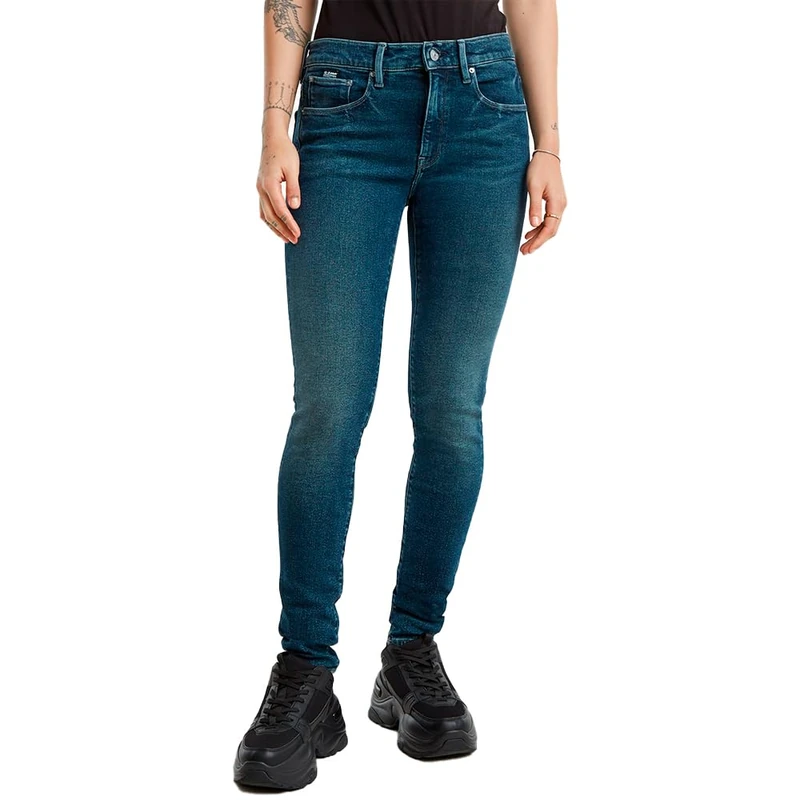G-Star Women's 3301 Skinny Jeans, Blue (worn in meadows D05175-D763-G725), 27W / 34L - Image 1