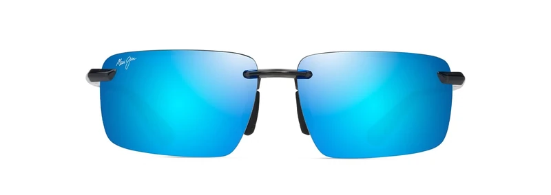Maui Jim Unisex Laulima Sunglasses, Blue Hawaii Laulima Shiny, 3