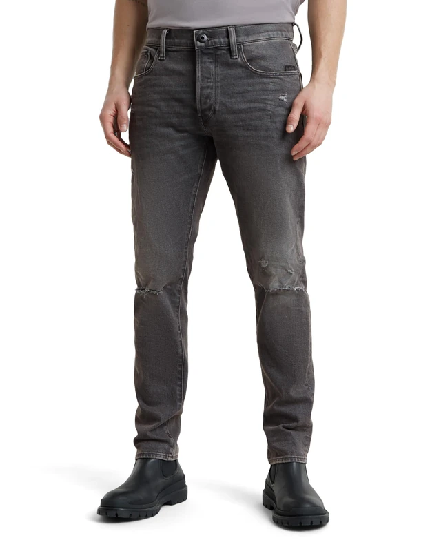 G-Star Men's 3301 Slim Jeans - Grey - 36W / 34L