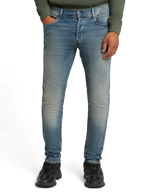 G-Star Men's 3301 Slim Jeans, Blue (faded blue topaz 51001-D875-G352), 33W / 32L
