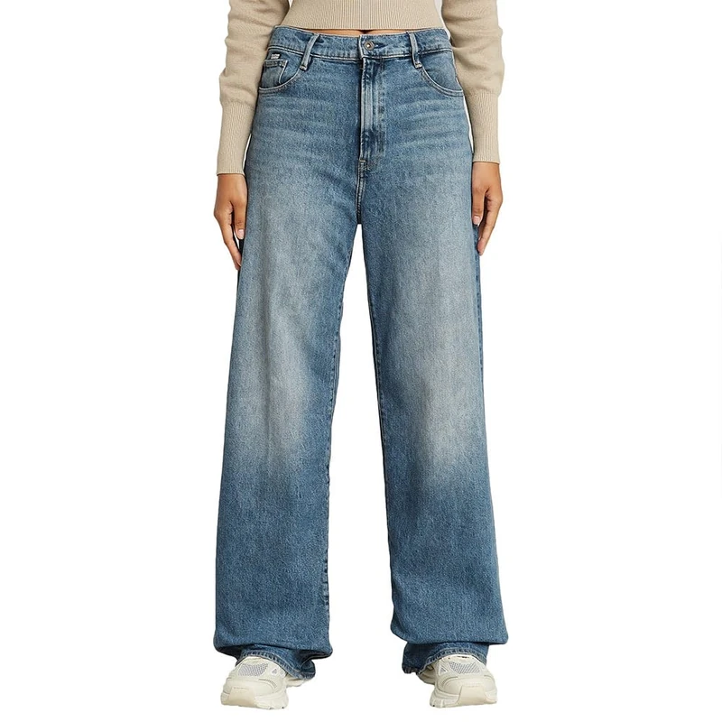 G-Star Women's Deck 2.0 High Loose Jeans, Blue (sun faded highcloud D23591-D775-G919), 24W / 30L