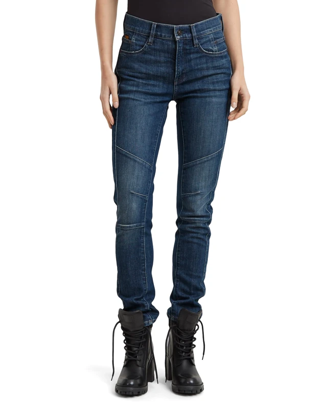 G-Star Women's Ace 2.0 Biker Slim Straight Jeans, Blue (worn in blizzard D25285-D761-G799), 31W / 32L
