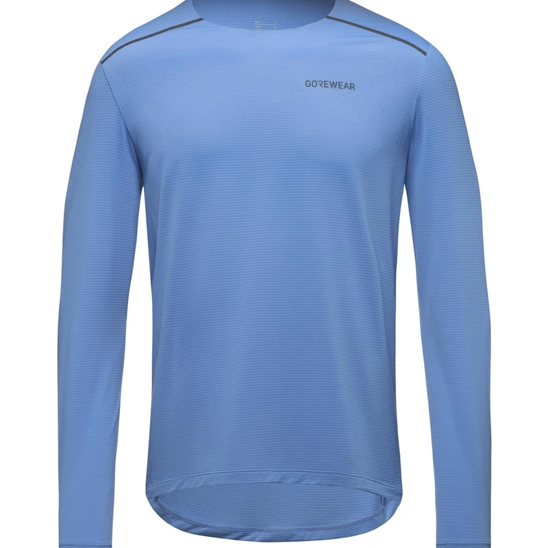 GORE WEAR Contest 2.0 Long Sleeve Tee Mens, Scrub Blue, XXL