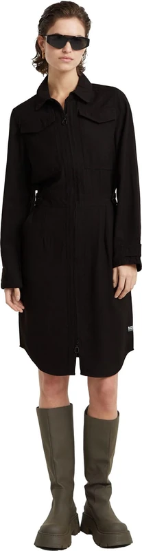 G-Star Women's Military Shirt Dress, Black (dk black D25248-D522-6484), M