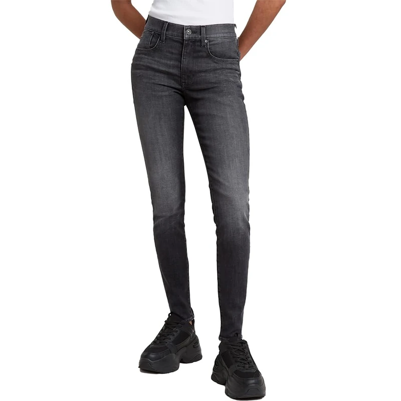 G-Star Women's Lhana Skinny Jeans, Black (faded black magnet D25760-D837-C239), 26W / 30L - Image 1
