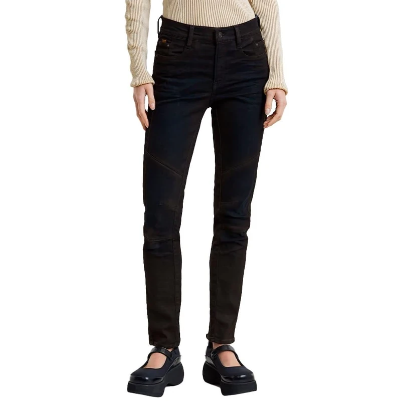 G-Star Women's Ace 2.0 Biker Slim Straight Jeans, Blue (worn in granulite cobler D25285-8968-G807), 28W / 28L