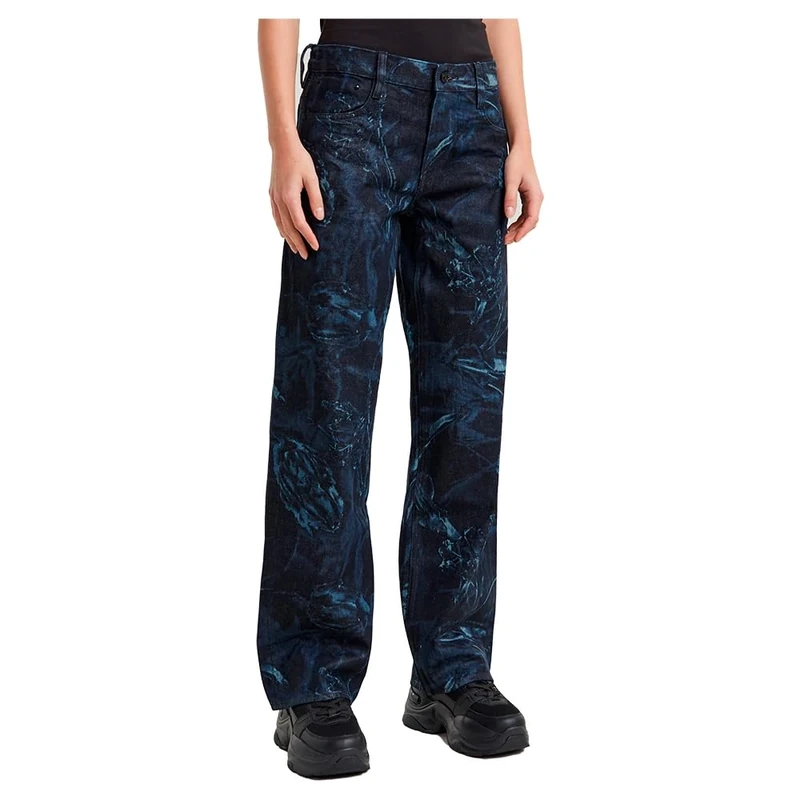 G-STAR Women's Judee Loose Low Waist Jeans, Blue (Frozen Liquid Layers D22889-D317-G923), 33W / 32L