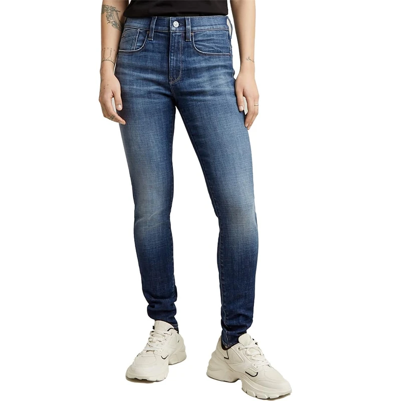 G-Star Women's Lhana Skinny Jeans, Blue (medium aged D25760-D829-071), 27W / 32L