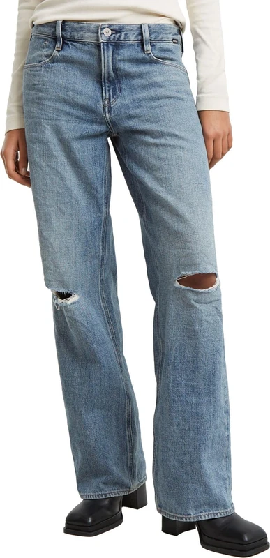 G-STAR Women's Judee Loose Low Waist Jeans, Blue (Antique Faded Ripped Fjord D22889-D776-G920), 27W / 30L