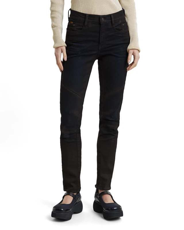 G-Star Women's Ace 2.0 Biker Slim Straight Jeans, Blue (worn in granulite cobler D25285-8968-G807), 32W / 32L
