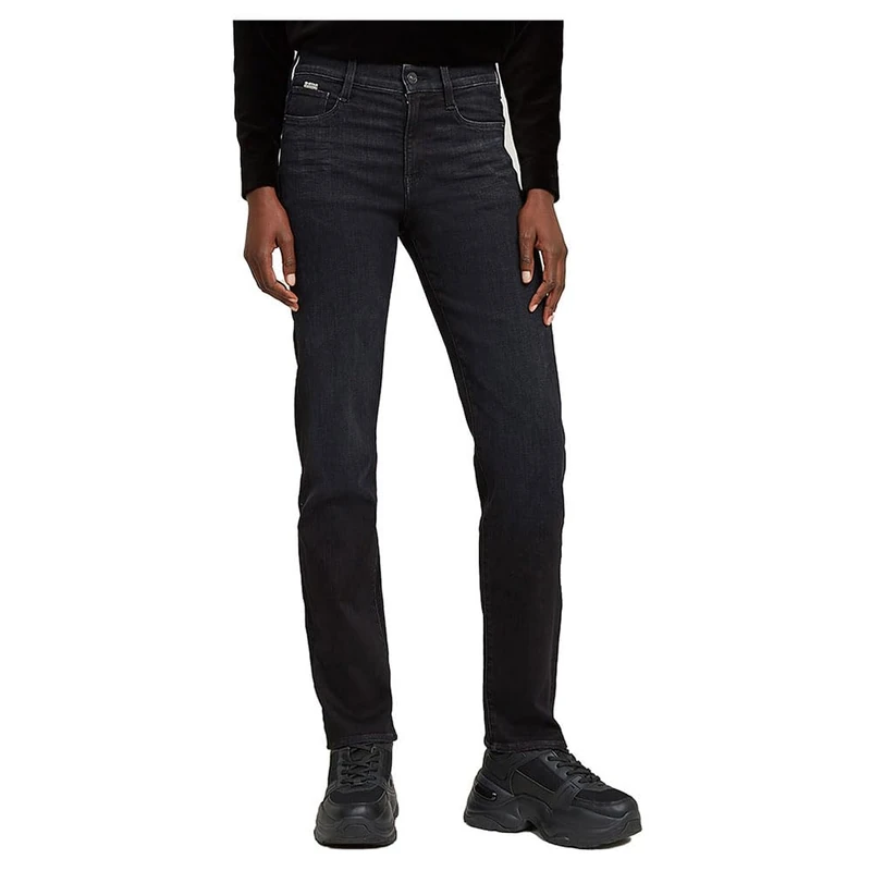 G-Star Women's Strace Straight Jeans, Blue (worn in black vortex D23951-A634-G730), 28W / 30L