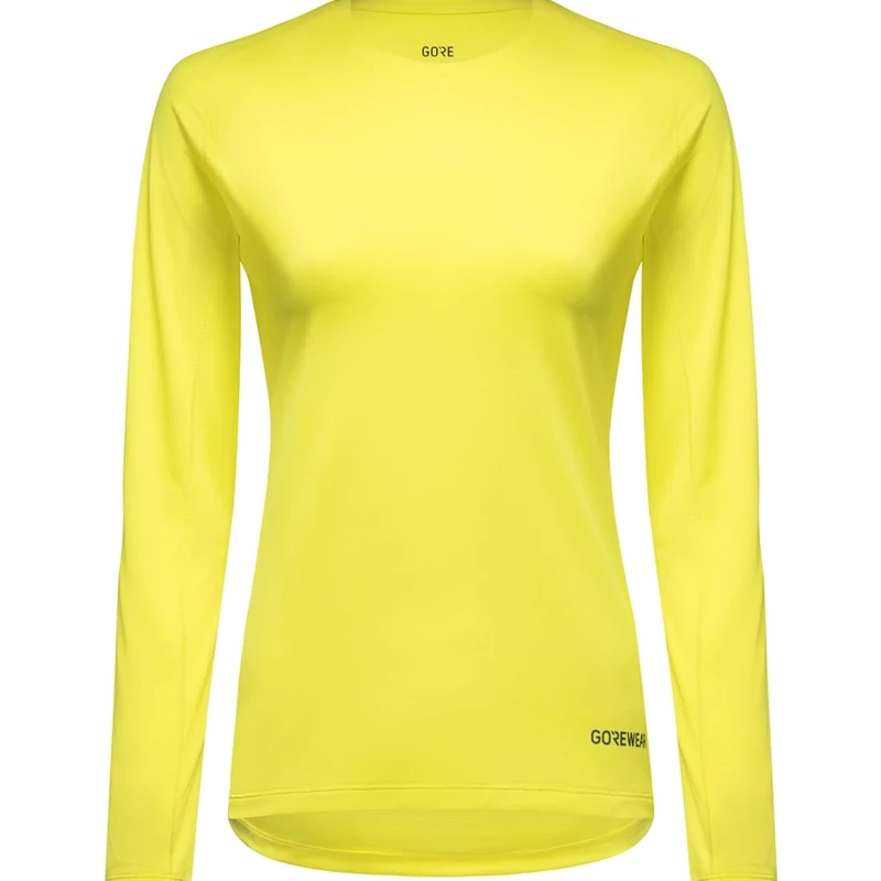 GORE WEAR Everyday LS Solid Shirt Womens, Washed Neon Yellow, 36