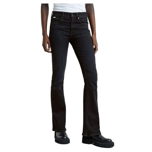 G-STAR Women's 3301 Flare Jeans, Blue (worn in black vortex D21290-A634-G730), 32W / 30L