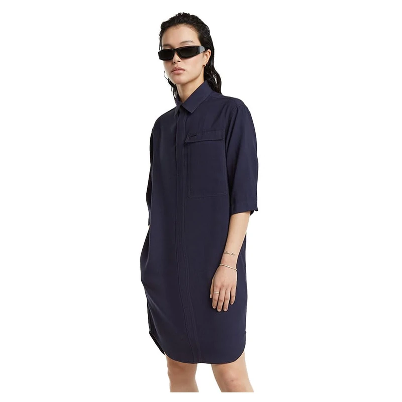 G-Star Women's Cargo Tunic Dress, Blue (osaka blue D25245-D714-3873), XXS