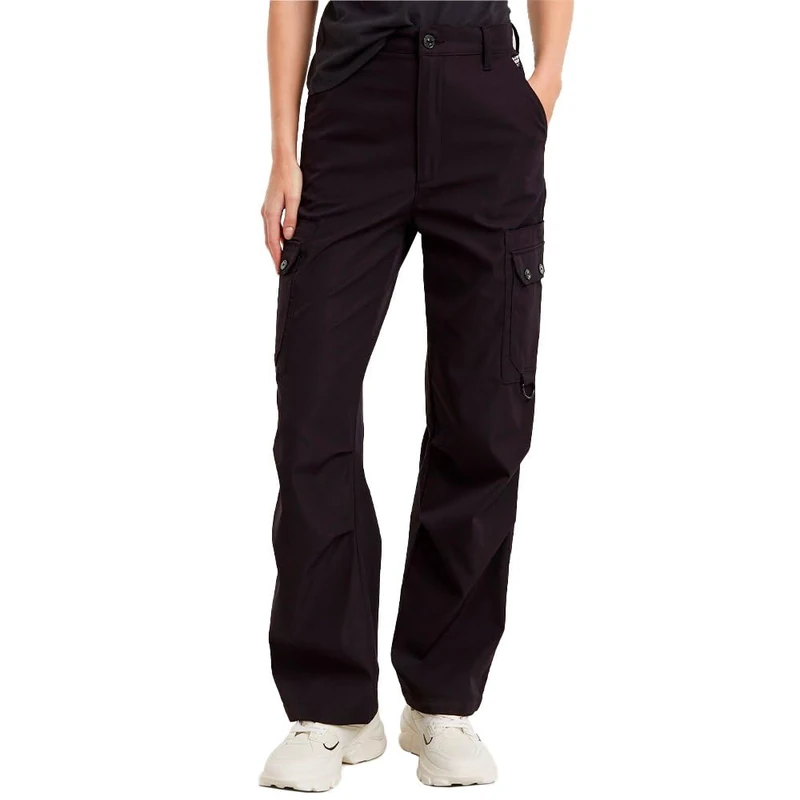 G-Star Women's High Waist Cargo Pants, Black (dk black D25254-D517-6484), 28W / 34L
