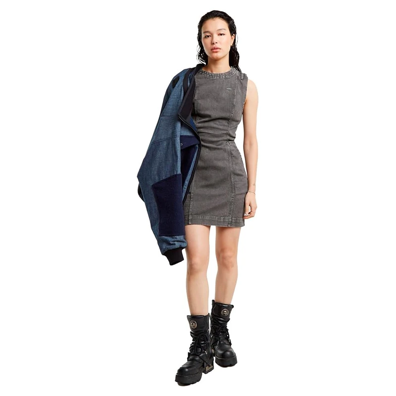 G-Star Women's Shift Dress, Grey (granite D25249-D730-1468), L