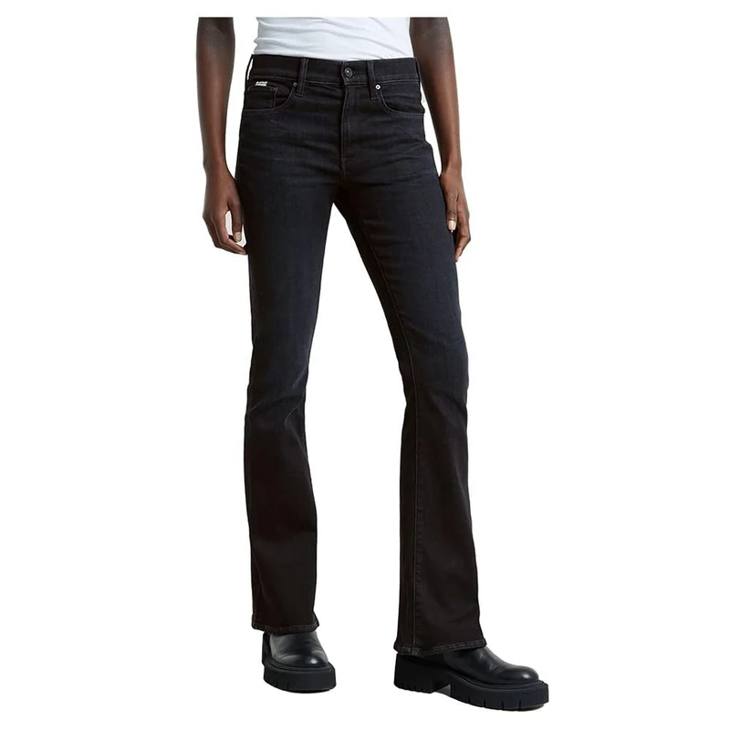 G-STAR Women's 3301 Flare Jeans, Blue (worn in black vortex D21290-A634-G730), 23W / 30L