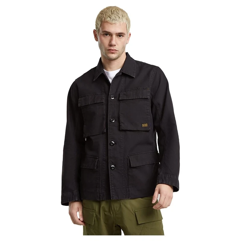 G-Star Men's 4 Pocket Overshirt, Black (dk black gd D25207-D752-B564), M