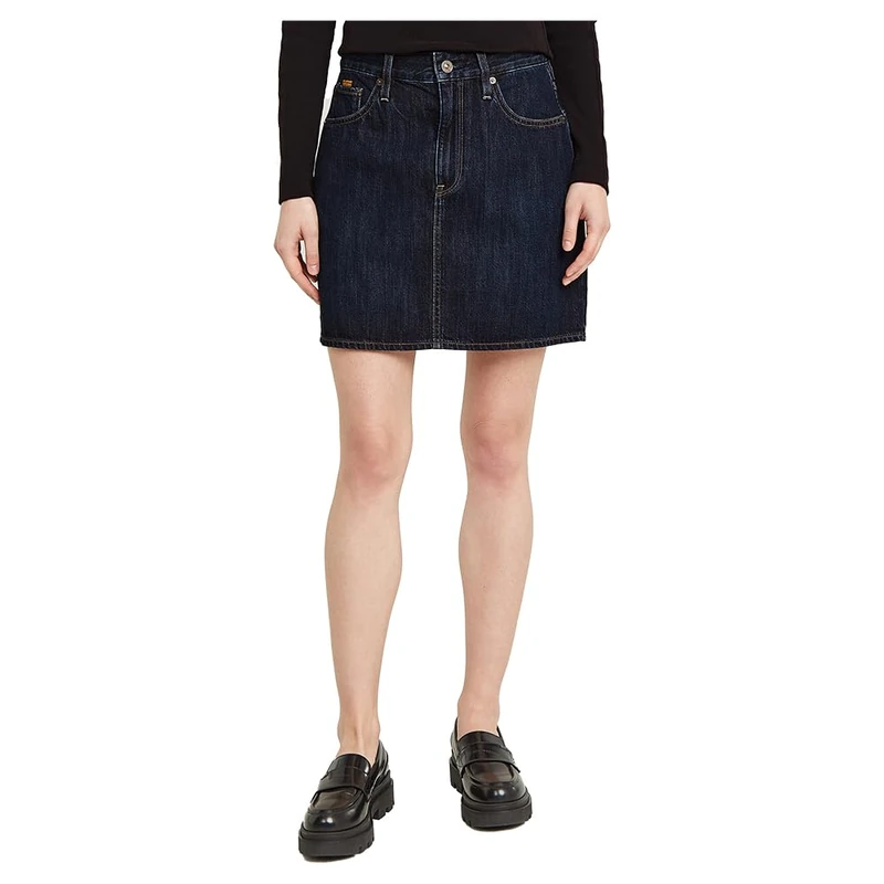 G-Star Women's Viktoria Shorts Skirt Clean Edge , Blue (worn in midnight D24387-D536-G845), 27