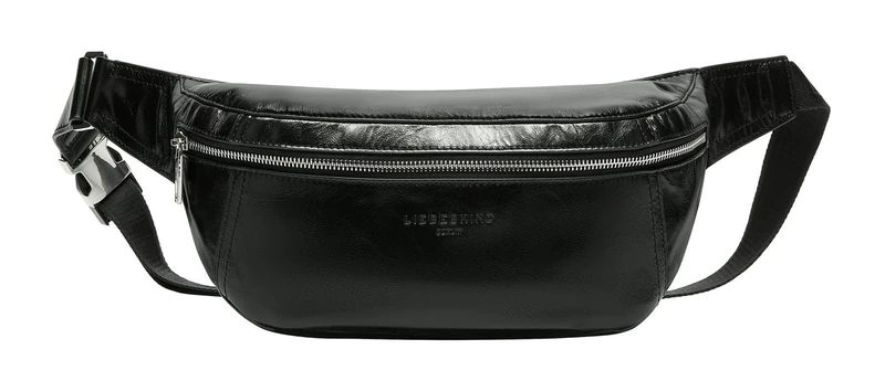 LIEBESKIND Berlin Belt Bag Chudy Paper Touch Crinkle Beltbag Black - Image 1