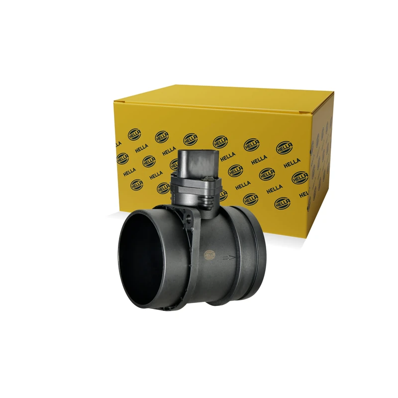 HELLA 8ET 358 166-561 Mass Air Flow Sensor - 5-pin connector - Pipe-neck