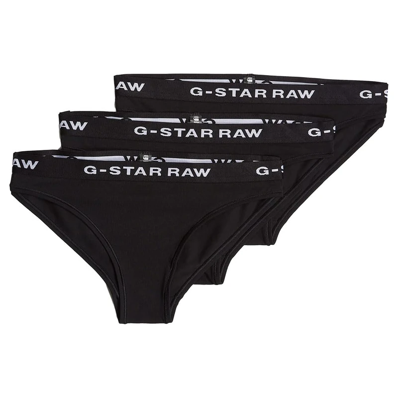 G-Star Women's Brief 3 Pack, Black (black/black/black D23775-D516-4248), XXL