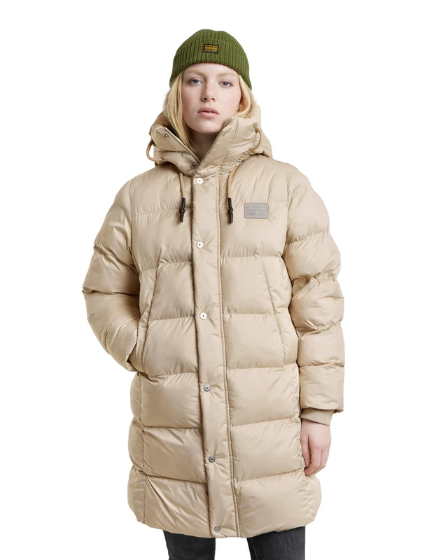 G-Star Women's Whistler Parka Puffer, Beige (sandstorm D25188-B958-B736), XS