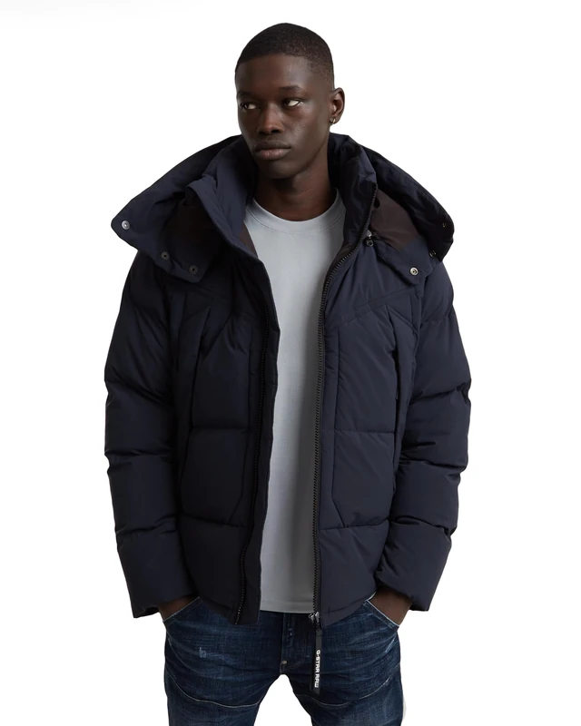 G-Star Men's G- Whistler Padded Hooded Jacket 2.0, Blue (salute D25345-D518-C742), M