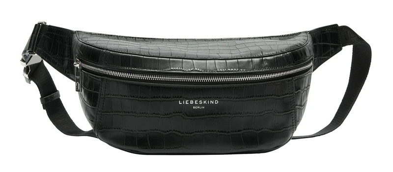 Liebeskind Berlin Women's CHUDY Beltbag Belt-Bag, Black Croco L, L