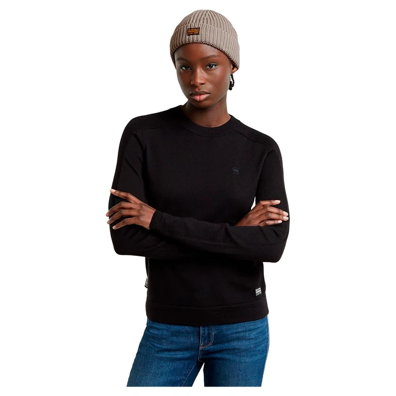 G-Star Women's Core Knitted Sweater, Black (dk black D25509-D847-6484), XS