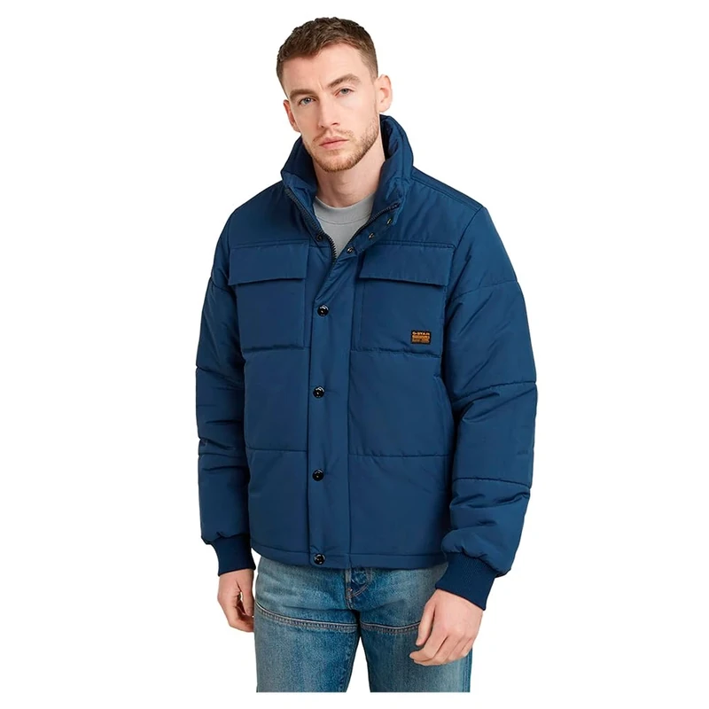 G-Star Men's 4 Pocket Quilted Padded Jacket, Blue (dk sea blue D25353-D712-1023), M