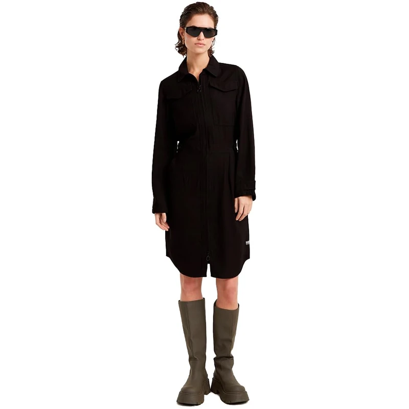 G-Star Women's Military Shirt Dress, Black (dk black D25248-D522-6484), S