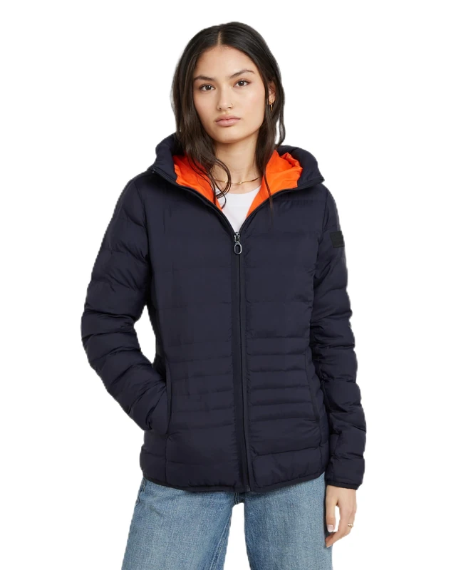 G-Star Women's Light Weight Hooded Padded Jacket, Blue (osaka blue D25191-D713-3873), S