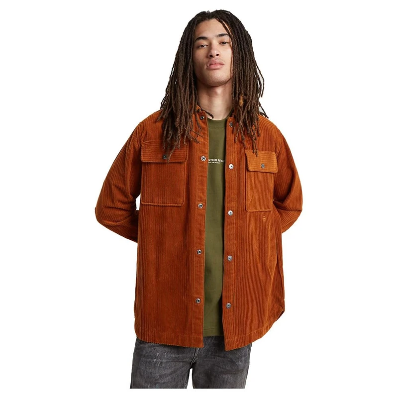 G-Star Men's GPO Overshirt, Multicolour (rodeo/dk moss D25388-D727-G768), S