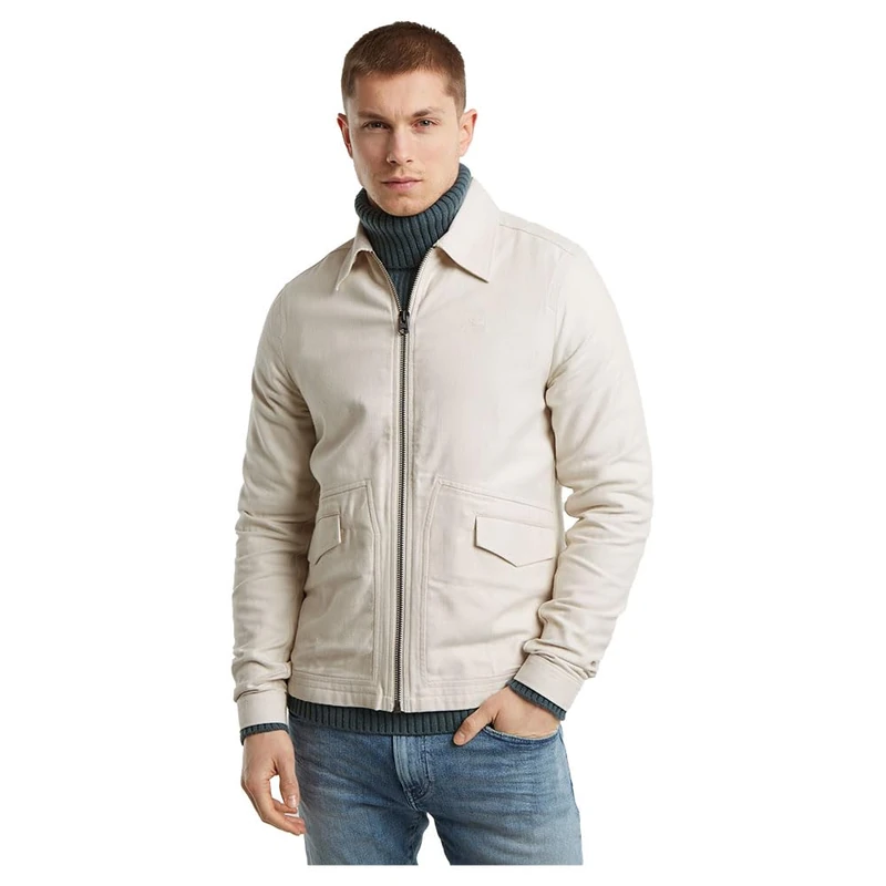 G-Star Men's Zip Overshirt, White (chalk D25571-D750-127), XXL