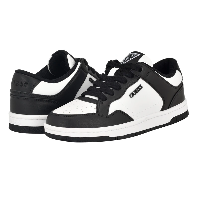 Guess Women's Rubinn Sneaker, Black/White 001, 7 UK