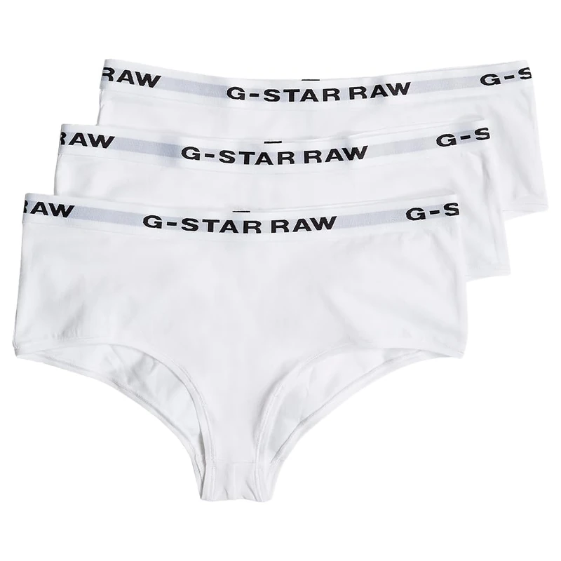 G-Star Women's Hipster 3 Pack, White (white/white/white D24081-D516-6008), XXL
