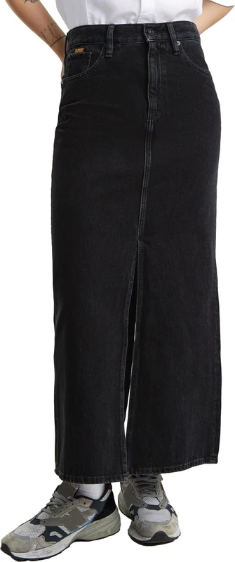 G-Star Women's Viktoria Long Skirt, Black (worn in black obsidian D24385-D772-G756), 32
