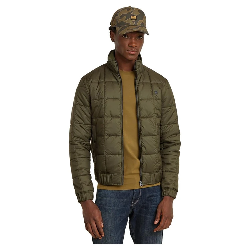 G-Star Men's Meefic Quilted Jacket, Green (shadow olive D25369-B958-B230), S