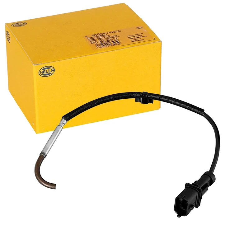 HELLA 6PT 010 376-941 Sensor, exhaust gas temperature - 2-pin connector - Bolted - Cable: 270mm