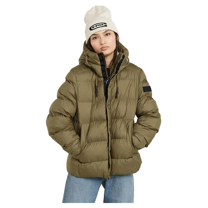 G-Star Women's Whistler Short Puffer, Green (antic green D25186-B958-735), XS