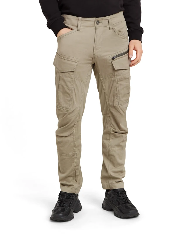 G-Star Men's Zip Cargo Pants 3D Tapered, Beige (dune D25665-D846-239), 27W / 30L