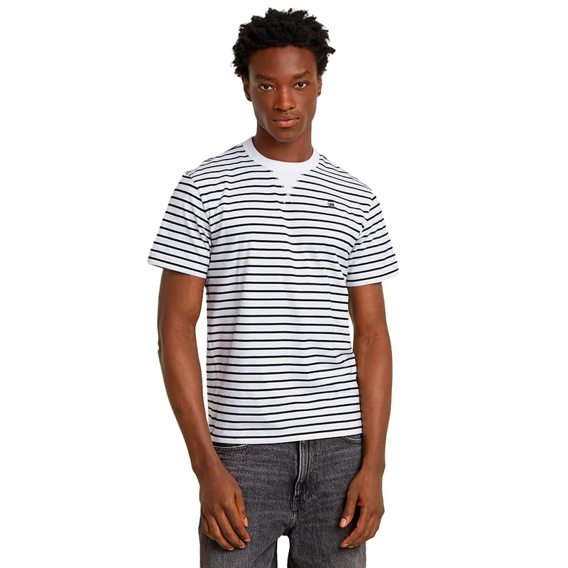 G-Star Men's Nifous T-Shirt, Multicolour (dk black/white D24449-C339-8746), XS