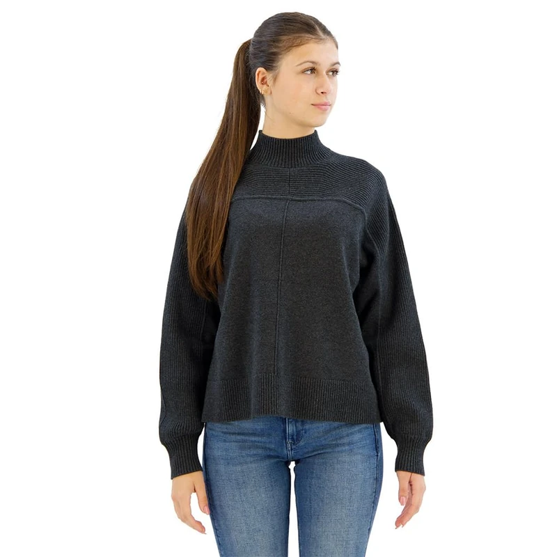 G-Star Women's Boxy Mock Jumper, Multicolour (shadow htr D25218-D771-9119), XL