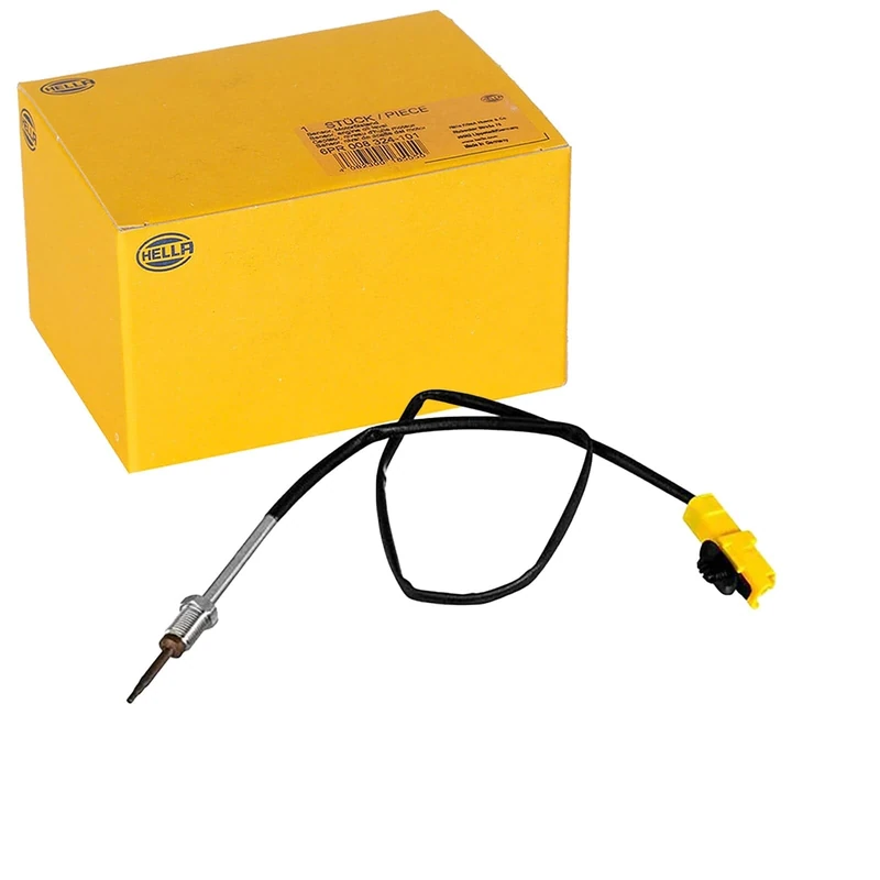 HELLA 6PT 010 376-591 Sensor, exhaust gas temperature - 2-pin connector - Bolted - Cable: 590mm